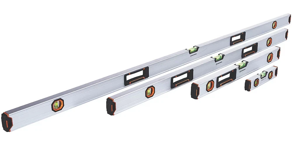 4 Pieces Magnusson Spirit Level Set Box Beam Professional 600 1200 1800 225mm