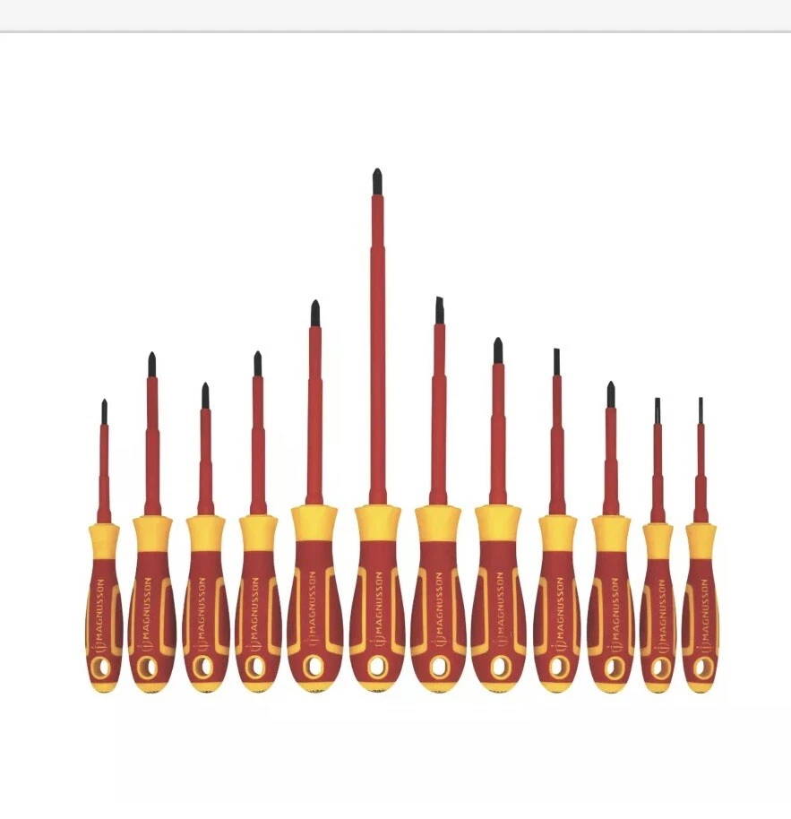 Magnusson Mixed VDE Screwdriver Set 12 Pcs
