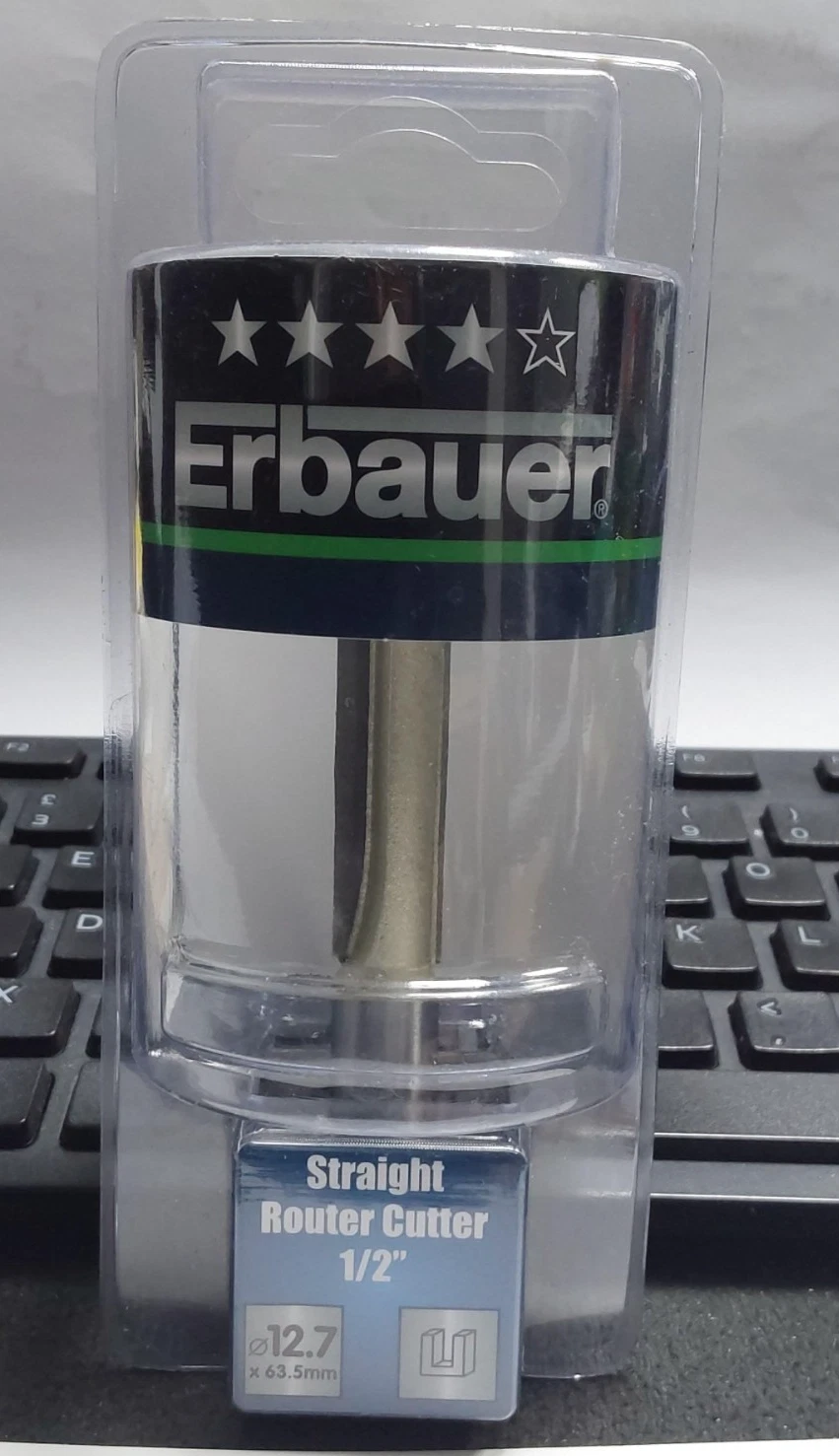 Erbauer 1/2" Straight Router Cutter 12.7mm x 63.5mm